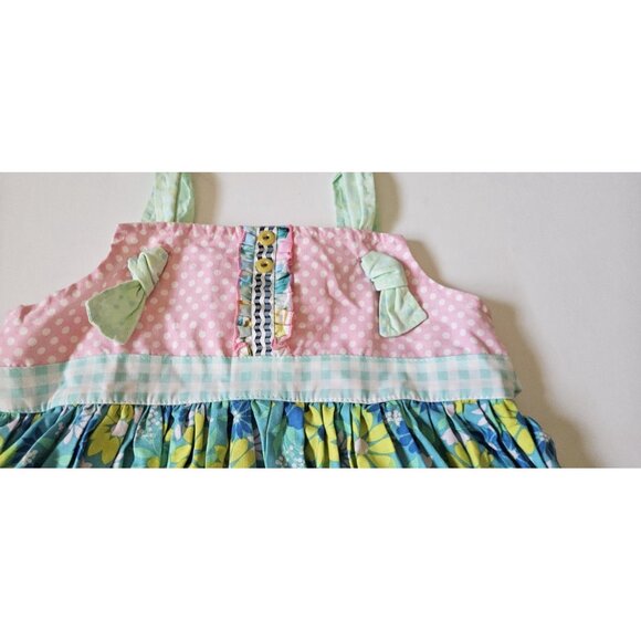 Matilda Jane 8 Platinum Pop Floral Knot Top #4/12 - Picture 2 of 4